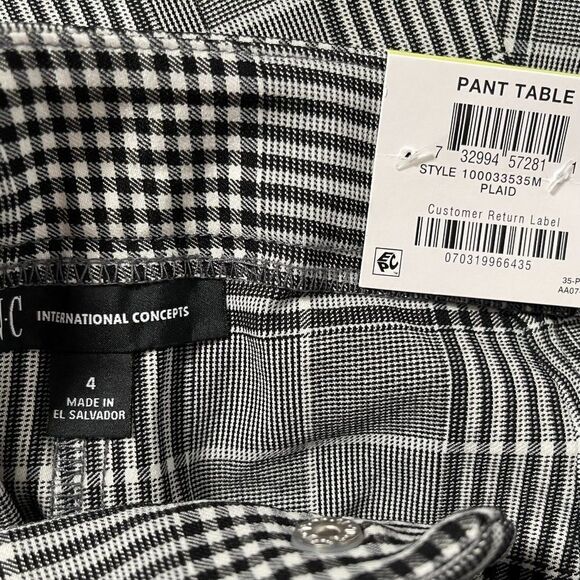 INC Women's Plaid Skinny Pants - Picture 3 of 4